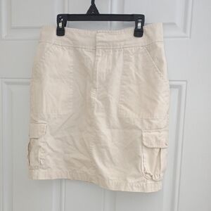 GAP Cream Mini Skirt with Cargo Pockets